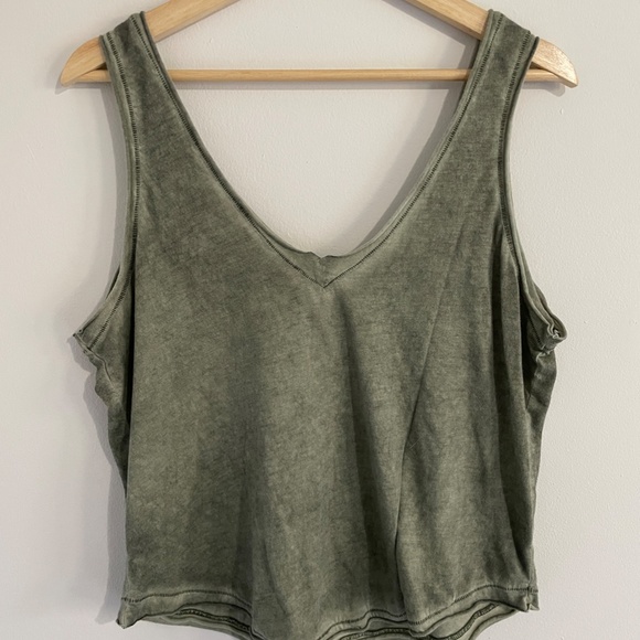 Free People FP Movement Henry Tank in Army XS - Picture 3 of 4